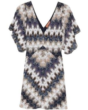 Missoni V-Neck Short Dress - Multicolour