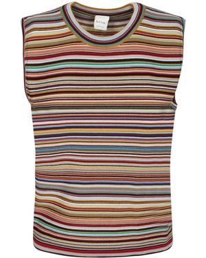Paul Smith Stripe Knit Tank Top - Multicolor