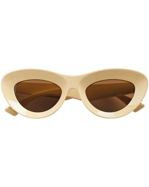 Bottega Veneta Sharp Cat Eye Sunglasses - Multicolour