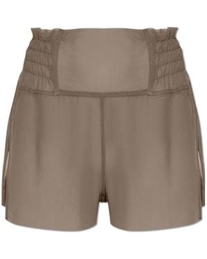 Rick Owens Sheer High-Waist Shorts - Grey