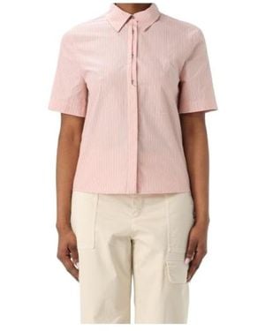 Pinko Striped Short-Sleeved Shirt - Pink