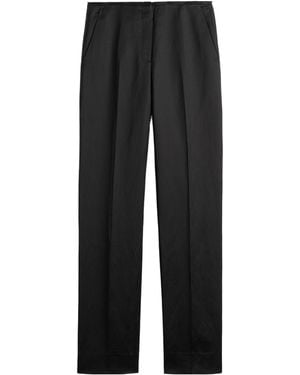 TOTEME Totême Straight-Leg Trousers - Black