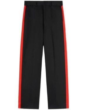 Palm Angels X Moneygram Haas Racing Stripe-Detail Trousers - Black