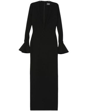 Solace London Hutton V-Neck Maxi Dress - Black