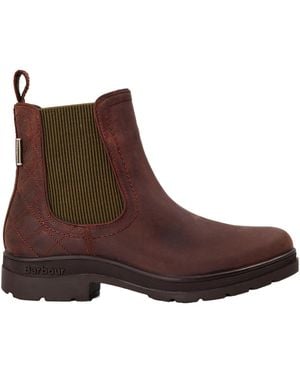 Barbour Leather Chelsea Ankle Boots - Brown