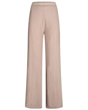 Liu Jo Lurex-Embellished Trousers - Natural