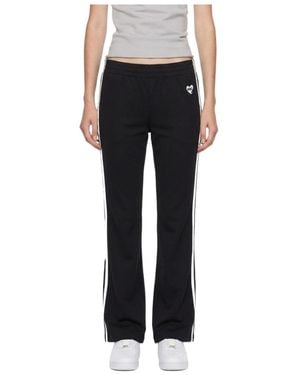 Marissa Chiara Heart Embroidered Joggers - Black