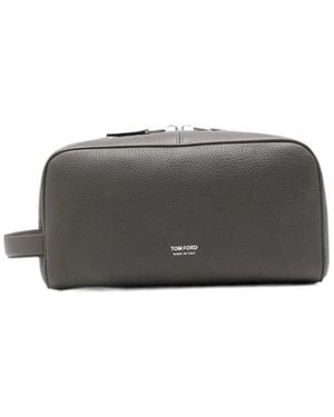 Tom Ford Zipper Clutch - Grey