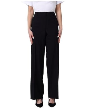 Pt Pantaloni Pt Torino Wide-Leg Pleated Pants - Black