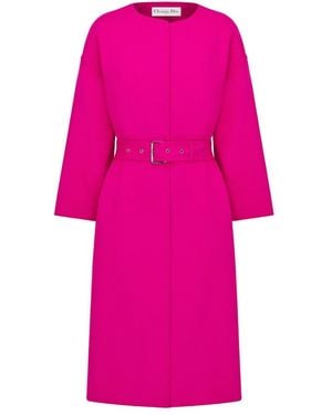Dior Coat With Belt - Pink