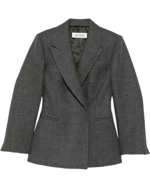 Rohe Cup Detailed Blazer - Grey