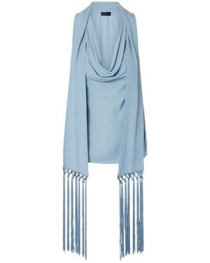 Liu Jo Top With Scarf - Blue