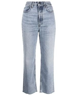 TOTEME Classic-Cut Cropped Jeans - Blue