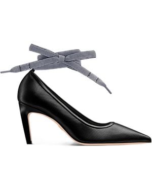 Dior Christian Bow Detailed Pointed Toe Court Shoes - White