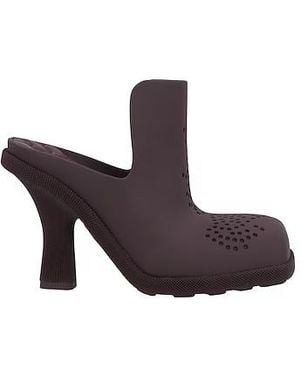 Burberry Rubber Mules - Purple
