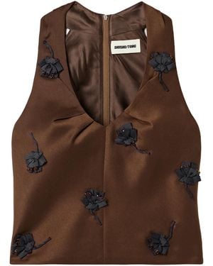 ShuShu/Tong V-Neck Vest - Brown
