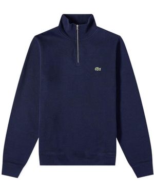 Lacoste Semi-Zipper Jumper - Blue