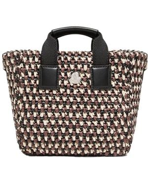 Moncler Crochet Micro Caradoc Tote Bag - Black