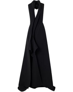 Maticevski Draped Crepe Gown - Black
