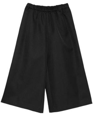 Comme des Garçons Pleated Wide-Leg Pants - Black