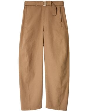 Lemaire Twisted Belted Pants - Natural