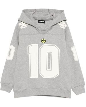 Barrow Kids Number Print Hoodie - Grey