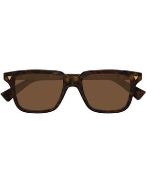 Bottega Veneta Eyewear Square Frame Sunglasses - Multicolour