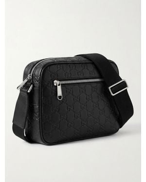 Gucci Gg Emblem Small Crossbody Bag - Black