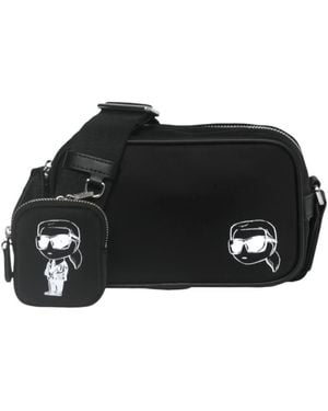 KARL LAGERFELD Ikon Cross Body Bag - Black