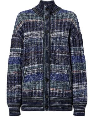 Missoni Striped Knitted Cardigan - Blue