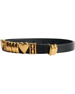 By Malene Birger Ounlas Heart-Detail Belt - White