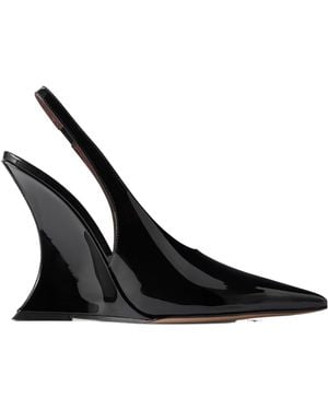 Paris Texas Nina 105 Patent-Leather Slingback Pumps - Black