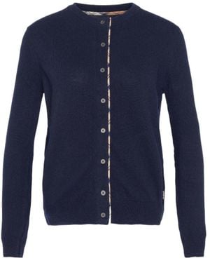 Barbour Wool Blend Cardigan - Blue