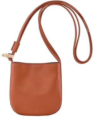 Longchamp S Le Roseau Cross Body Bag - Brown