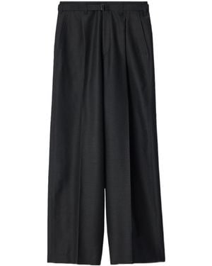 Lemaire Large Pleated Trousers - Black