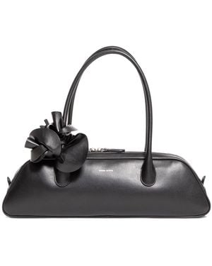 Magda Butrym Brigitte Floral Handle Shoulder Bag - Black