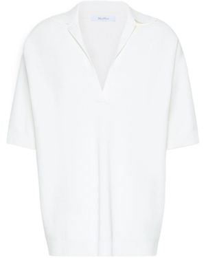 Max Mara Short Sleeve Sweater - White