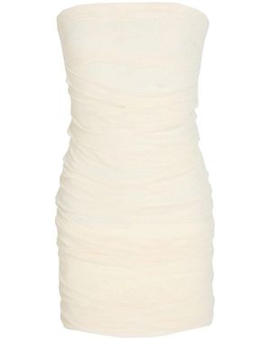 MM6 by Maison Margiela Sleeveless Strapless Slim Dress - Natural