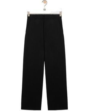 Loewe Straight-Leg Casual Pants - Black
