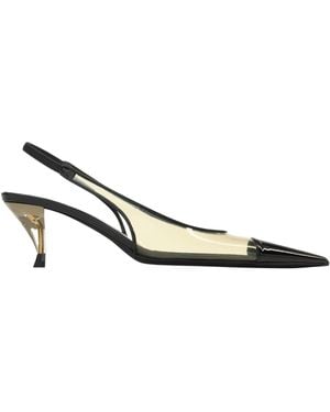 Saint Laurent Fanny Slingback Pumps - White
