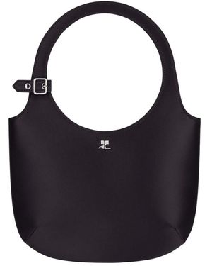 Courreges Courrèges Holy Satin Shoulder Bag - Blue