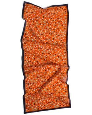 Miu Miu Printed Poplin Scarf - Orange