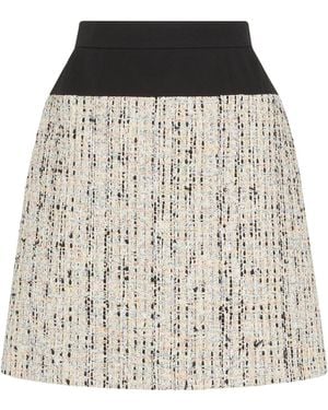 McQueen Tweed Midi Skirt - Multicolor