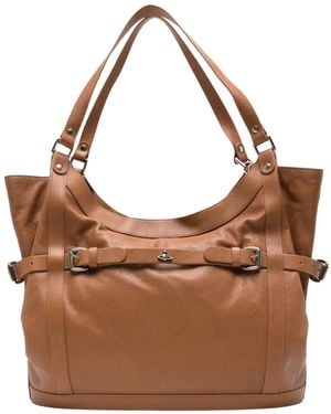 Vivienne Westwood Large Frankie Tote Bag - Brown