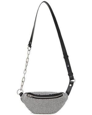 Alexander Wang Mini Attica Rhinestone Belt Bag - White