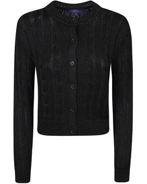 Ralph Lauren Cable-Knit Cardigan - Black