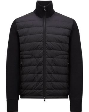 Moncler Zip-Up Padded Cardigan - Black