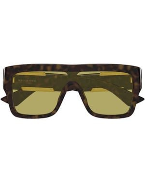 Bottega Veneta Eyewear Geometric Frame Sunglasses - Green