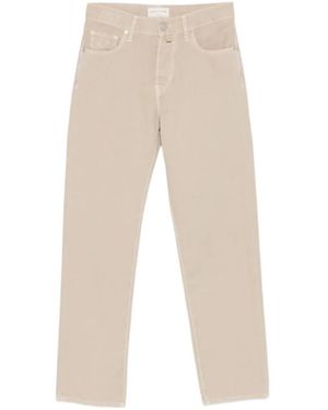 Jacob Cohen Edo Logo-Embroidered Jeans - Natural