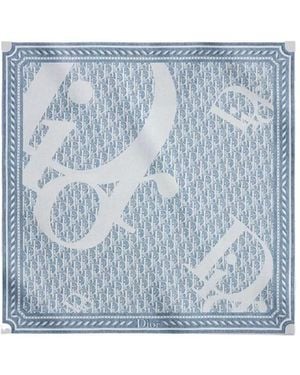 Dior Infini Denim90 Square Scarf - Blue